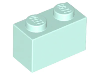 Productafbeelding van Lego® 50 stuks 3004 steenblokje 1x2, basisstenen, 50 stuks, lichtblauw