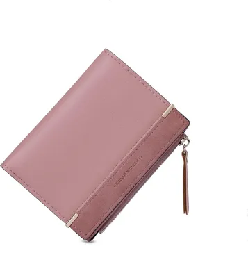 Produktbild von Geldbörse mit Klein und im Kurzformat Portemonnaie Damen, aus Glattem und Weichem Kunstleder Portemonnaie Kleine Brieftasche Geldbörse Für Frauen