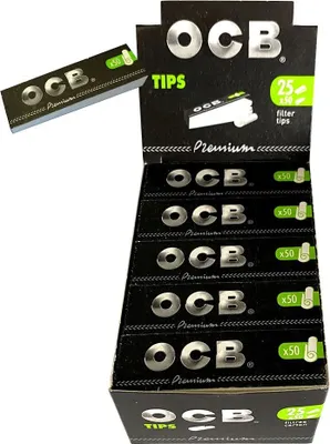 Produktbild von OCB Premium Filter Tips 1 Heft à 50 Filter Tips: 1 Box mit 25 Heften