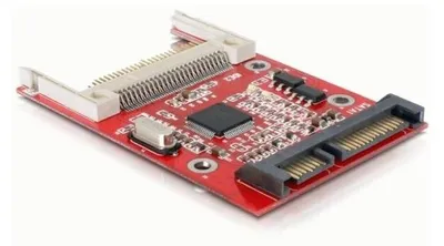 Productafbeelding van DELOCK SATA-kaartlezer, 63,5 mm (2,5"), SATA, Rood, Compatibel met Windows 3.1/NT4/98SE/ME/2000/XP/Vista, Mac, Linux