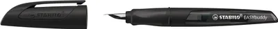 Obrázok produktu pre STABILO 5033/11-41 Školské plniace pero EASYbuddy® Twilight Sky - ľavostranný hrot L, čierna/čierna, vrátane štandardnej náplne