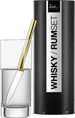 Produktbild von EISCH Whisky/Rum PipettenSet 999/12 gold i.Geschenkröhre GENTLEMAN 86599912/ 180460