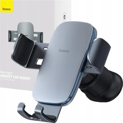 Image de BASEUS support voiture par gravité adapté à la calandre SUJS000013 gris foncé