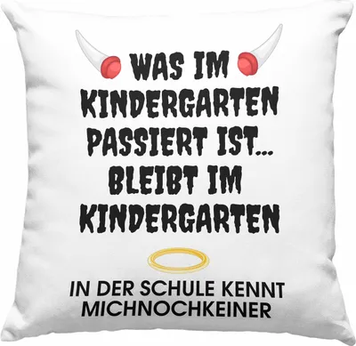 Produktbild von Trendation - Schulkind 2023 Lustig Einschulung Mädchen Junge Geschenk Schultüte Deko-Kissen mit Füllung 40x40 Schulstart 1 Schultag Schuleinführung Schulanfang Geschenkidee (Grau)