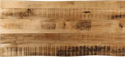 Produktbild von 2025 cloris Tischplatte mit Baumkante 90x40x2,5 cm Raues Mango Massivholz - Tischplatten Sale6020016 1parcel
