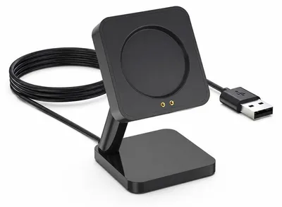 Produktbild von Magnetisches Ladegerät für Xiaomi Watch S2/S3/S4/S5 – 60° Ladeständer – 1 m USB-Kabel – Ladedock und Ladestation mit Anti-Rutsch-Pad