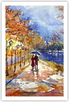 Produktbild von Poster - Poster ohne Rahmen - Park Paar Baum - 61x91,5 cm - Wand Bild - Wanddeko - Wandbilder - Kunstposter - Wandposter - Bilder - Kunstdruck - Wanddekoration - Wandbild - P2XPA61x91-3557