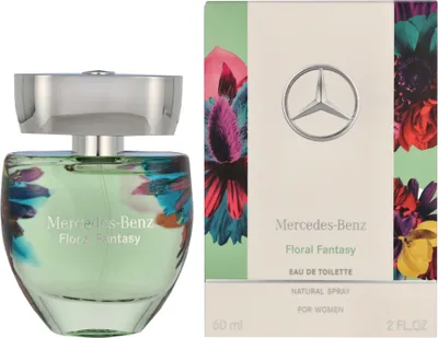 Produktbild von Mercedes-Benz Floral Fantasy, Frauen, 60 ml, Blood orange, Karotte, Neroli, ALCOHOL DENAT., AQUA (FRACRANGE, AMONENE, BUTYL METHOXYDIBENZOYLMETHANE, HYDROXYCITRONELLAL,...
