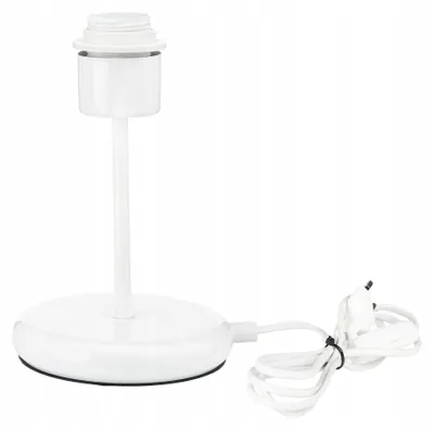 Produktbild von LED-ONE Nachttischlampe Sockel Tischleuchte weiß E27