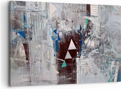 Produktbild von Bild auf Leinwand - Leinwandbild - Abstraktion modern - 120x80cm - Wand Bild - Wanddeko - Leinwanddruck - Bilder - Kunstdruck - Wanddekoration - Leinwand bilder - Wandkunst - AA120x80-4006