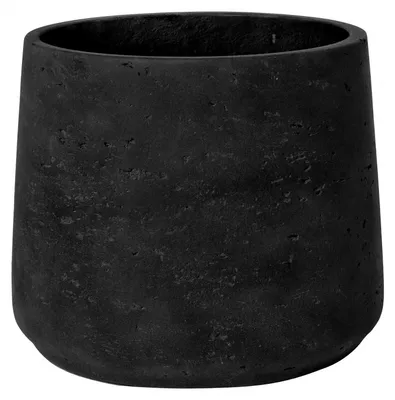 Image de Scheurich 240/40 Bac à plantes C-Cube Stony Black - 38 cm x 38 cm x 33 cm ; 55825