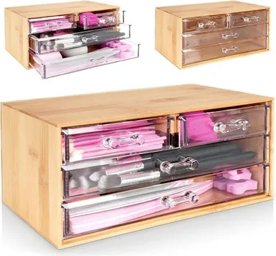 Obrázek produktu pro Organizér na kosmetické štětce 23x11 cm se zásuvkami