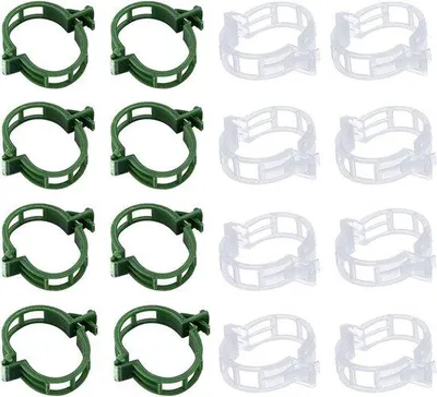 Produktbild von Pflanzenclips 100 Stück - Unterstützung für Kletterpflanzen und Gemüse