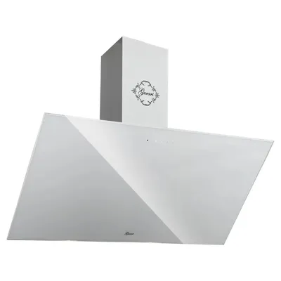 Produktbild von Gurari GCH 286 WH 9 Prime N kopffrei Dunstabzugshaube 90 cm Weiß Glas, Abzugshaube 1000m³/h