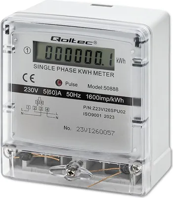 Image de Qoltec Single phase electronic meter 230V LDC