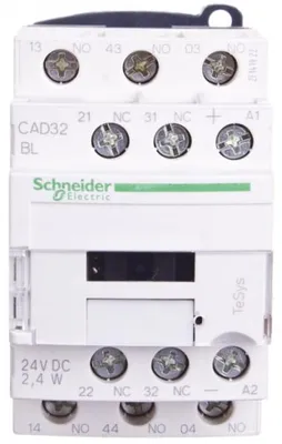 Obrázok produktu pre Schneider Electric CAD32BL, Čierna, 24 V, 10 A, 77 x 45 x 93 mm, 580 g, -40 - 60 °C