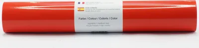 Produktbild von Kreativplotter Vinylfolie glänzend SIGNALROT 30,5x300 cm