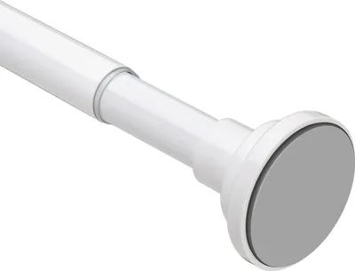 Produktbild von Weiße Gardinenstange - Duschstange ohne Bohren - verstellbare Spannstange