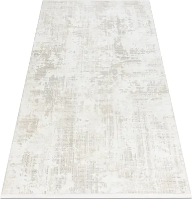Produktbild von Moderner Teppich DUKE 51374 creme - Vintage, strukturiert, sehr weich, Fransen beige 280x370 cm