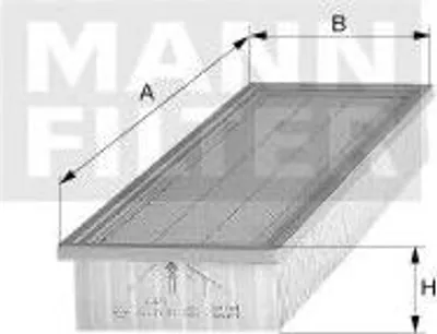 Immagine prodotto di Filtro aria abitacolo MANN-FILTER CU 34 105