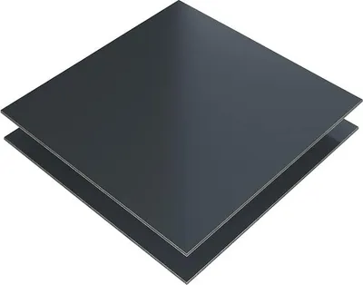 Produktbild von 40 x 40cm, Aluverbundplatte in Anthrazit | Alu dibond 3mm, Spritzschutz, Küchenspiegel, Duschrückwand, Fliesenersatz, Werbeschild, Display uvm.