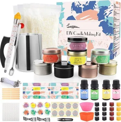 Produktbild von Famanu Kerzen-Set für DIY – Kerzen gießen mit Zubehör und Anleitungen