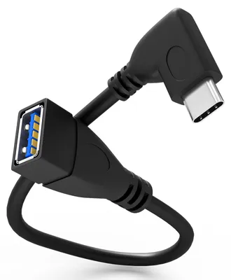 Immagine prodotto di Adattatore, spina USB 3.0 di tipo C/presa USB A, 90°