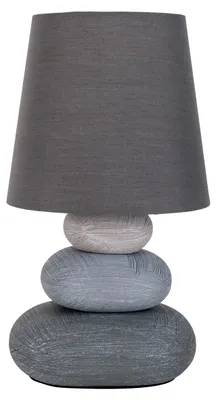 Produktbild von Näve 3045216 Stoff-Tischleuchte ; Farbe: Grau