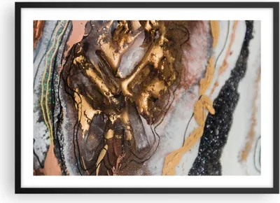 Produktbild von Gerahmtes Poster - Schwarzer Rahmen - Abstraktion Marmor Textur - 70x50 cm - Wand Bild - Wanddeko - Wandbilder - Kunstposter - Wandposter - Bilderrahmen - Bilder - Kunstdruck - P2BAA70x50-4549