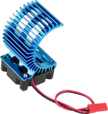 Obrázek produktu pro Chladič s chladicím ventilátorem pro elektrický motor RC auta v měřítku 1 /10 540 /550 (modrý)