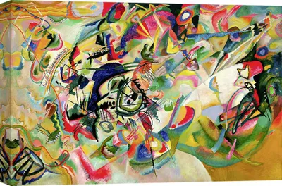 Obrázok produktu pre Umelecká tlač na plátne - Wassily Kandinsky, Kompozícia č. 7 - 60x40 cm