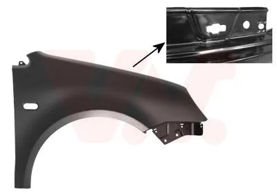 Produktbild von VAN WEZEL 5827656 Kotflügel Vorne Rechts für VW POLO (9N) Polo Limousine (9A4, 9A2, 9N2, 9A6)