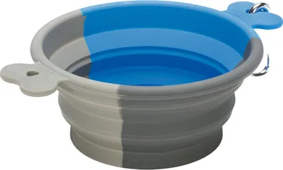 Produktbild von Beeztees Faltbarer Reisenapf Rua aus Silikon blau
