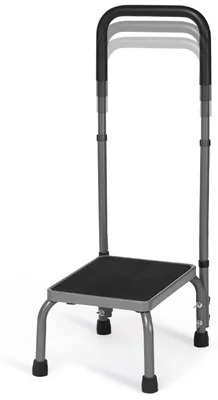 Verstellbare Trittleiter mit Griff, 136 kg, rutschfest, 77,7–92,7 cm