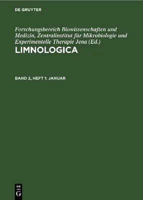 Produktbild von Limnologica, Band 2, Heft 1, Januar