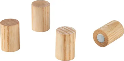 Immagine prodotto di Blomus Magnete 4er-Set Koreo Farbton Holz, Eschenholz, unbehandelt, Neodym-Magnet, 66509