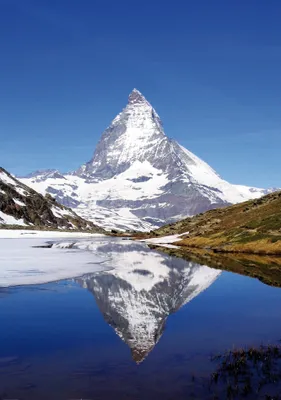 Produktbild von Berge Kunstdruck Bild - Matterhorn Mit Riffelsee (180 x 120 cm)