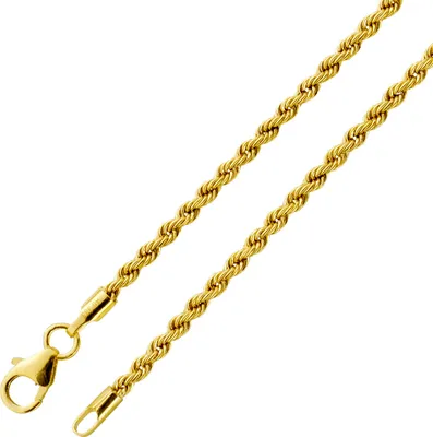 Produktbild von Kordelkette Dookie Rope 2,2mm Gelbgold 333 8 Karat halbmassiv poliert 50