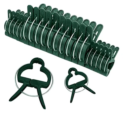 Produktbild von 60 Stück Pflanzenclips, Pflanzenhalter, Klammern für Pflanzen und Blumen (30 große + 30 kleine)