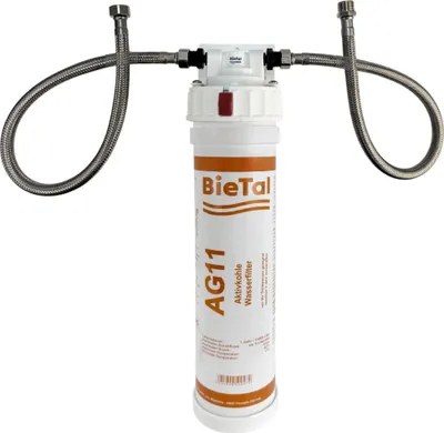 Produktbild von BieTal® Untertisch Wasserfiltersystem mit Aktivkohle als SET Anschlussfertig