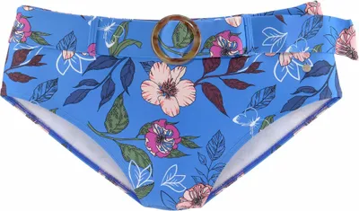 Produktbild von s.Oliver Highwaist-Bikini-Hose Maya blau-bedruckt Größe 42