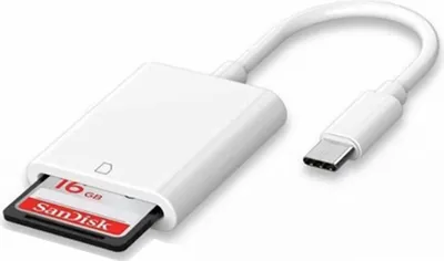 Produktbild von D65 USB 3.1 Typ C auf SD Kartenleser Speicherkarte OTG USB Handy Kartenlesegerät