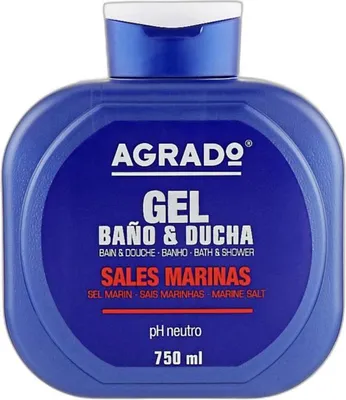 Zdjęcie produktu dla Żel Do Kąpieli I Pod Prysznic Agrado O Zapachu Soli Morskiej 750 Ml