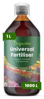 Obrázok produktu pre Univerzálne tekuté hnojivo 1 L – vzťah živín NPK: 2-1-8 – vhodné pre všetky rastliny – pre zdravý rast, silné korene a vitalitu – značka: Organifer
