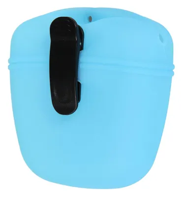 Image de Sac de dressage en silicone SwissPet bleu, taille M
