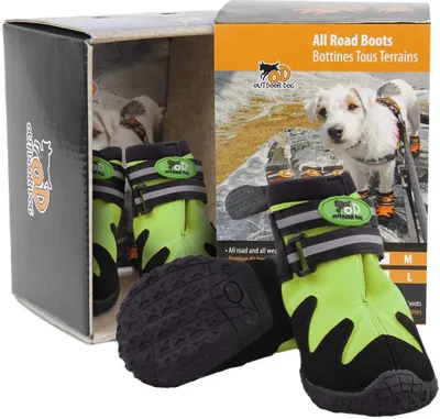 Produktbild von Outdoor Dog - All Road Boots - Hundeschuhe 4er Set - Grün - XS
