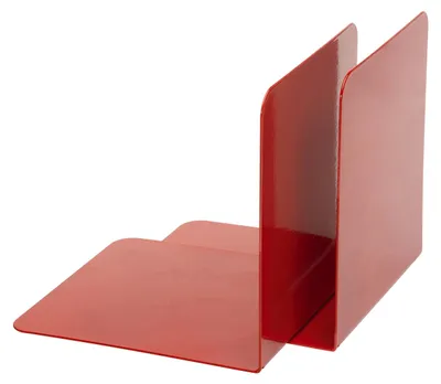 Produktbild von Buchstützen 130x140x140mm Metall rot VE=25x2 Stück