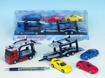 Obrázok produktu pre Mikro Trading Autodoprava + 3 autá 1:60 27cm