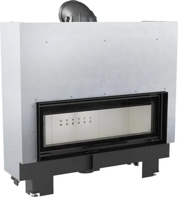 Produktbild von Kamineinsatz aus Stahl KRATKI MB100 14 kW Ø 200 mit Schiebetür