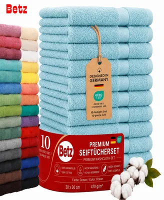 Image de Lot de 10 gants de toilette Betz Premium – 10 gants de toilette 30 × 30 cm, 100 % coton, 470 g/m², doux et très absorbants, s Oeko-TEX®, couleur Ocean, Image générée par une IA